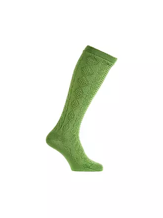 LUISE STEINER | Chaussettes hautes traditionnelles gris clair | grün